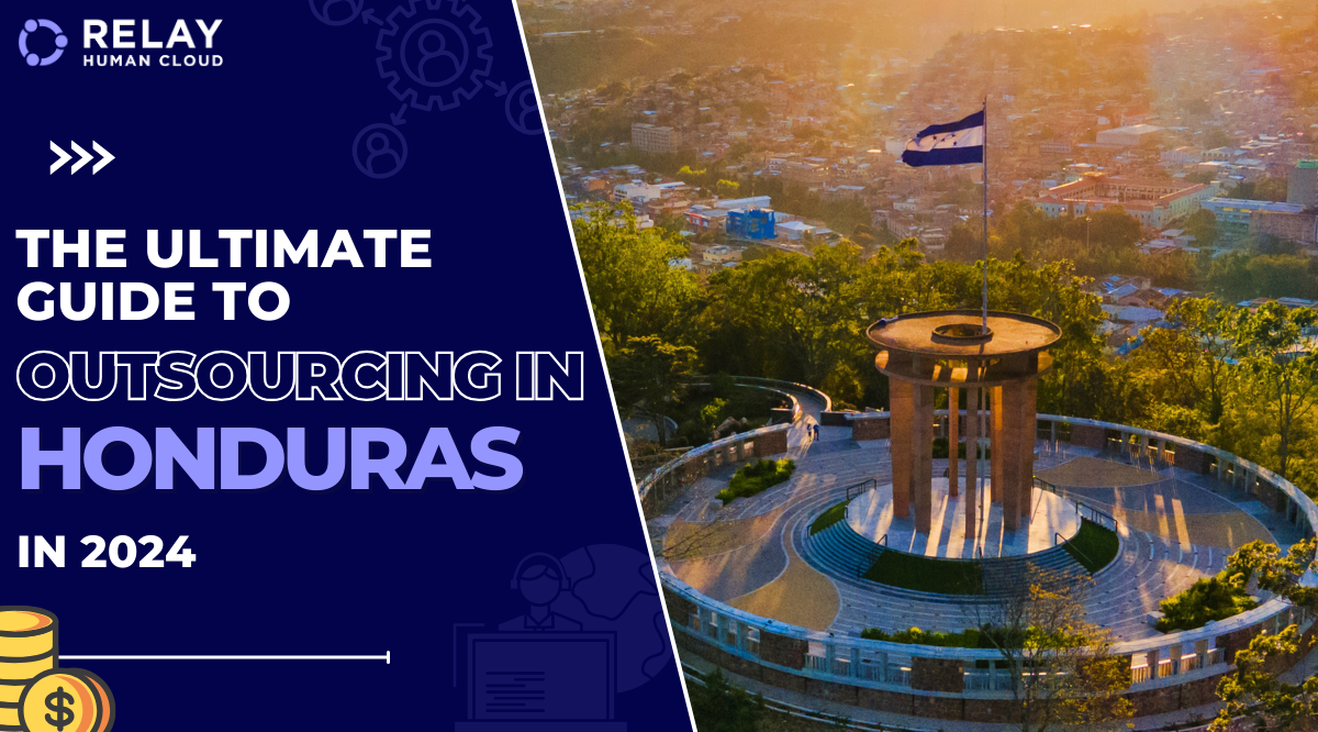 Drone picture of Juana Lainez Hilltop Park, with a sunset in the background and Honduras flag hoisted in the center.